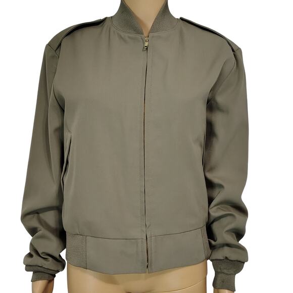 USMC Tanker Zip Up Bomber Jacket Neptune Garment Co. Epaulets Lined 36 Short - Picture 1 of 8
